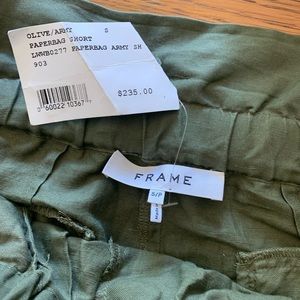 Frame paper bag shorts never worn size small